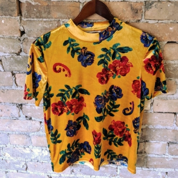 Zara Velvet Top - Picture 1 of 5